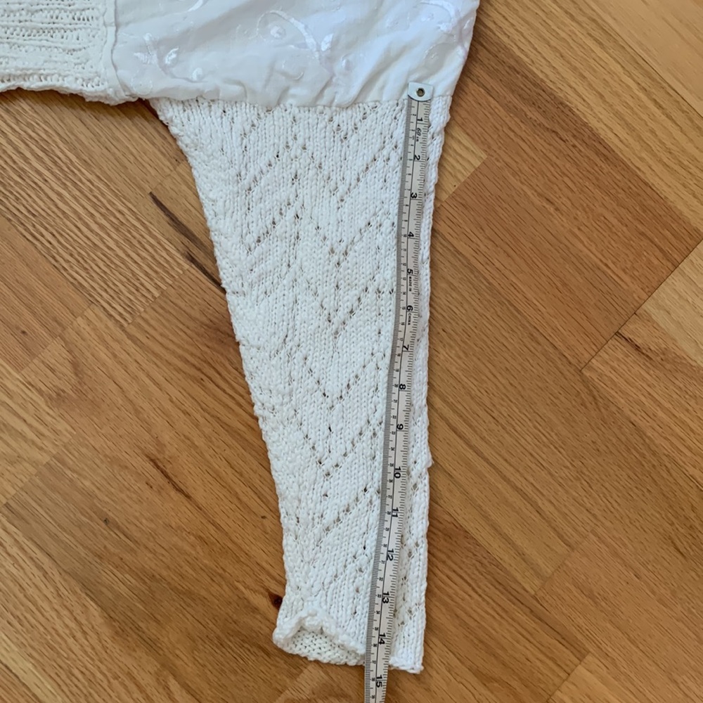 📍FINAL📍VTG Linen Knit Embroidery cardigan - Picture 16 of 16